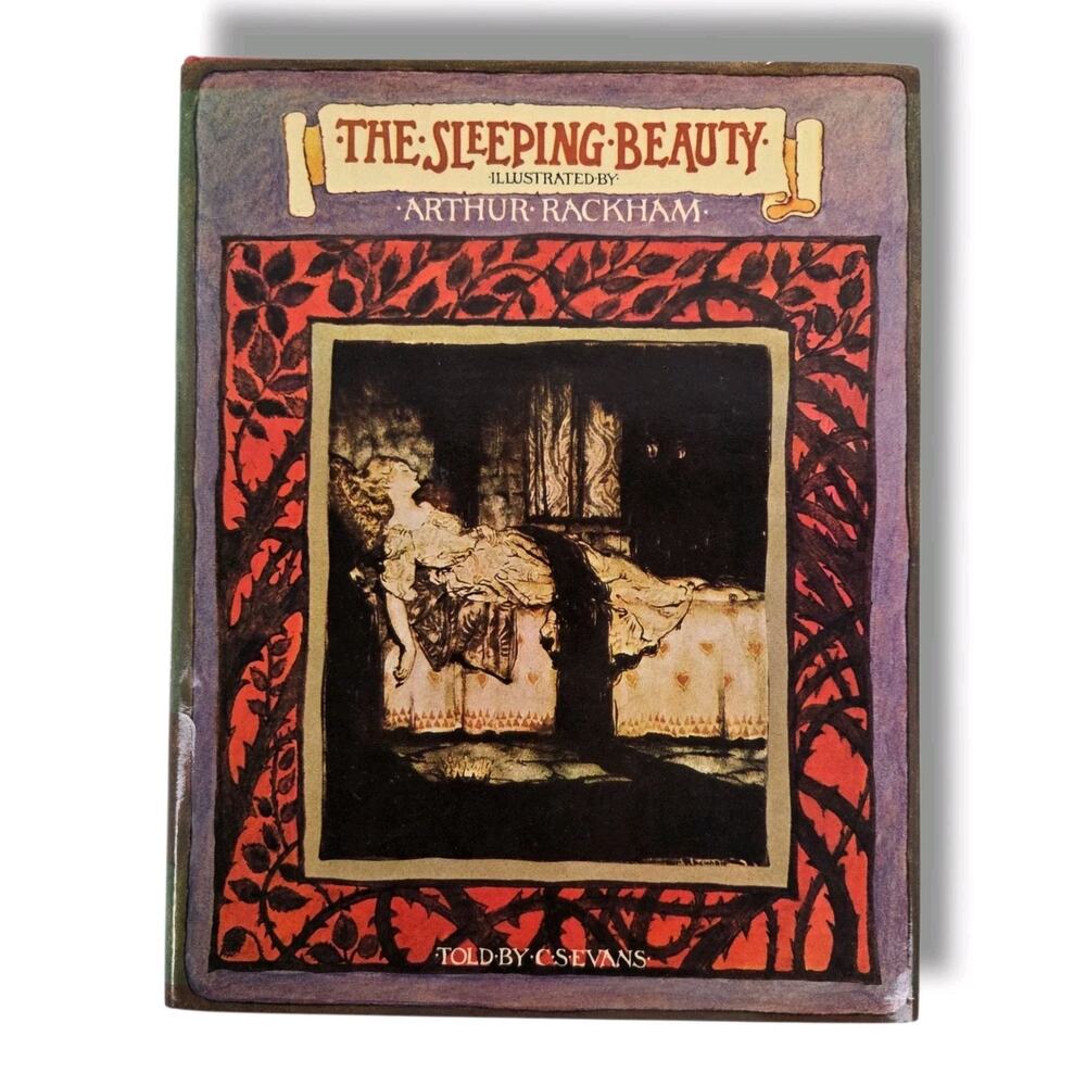 The Sleeping Beauty Hardcover Story Book Illustrated by Arthur Rackham 1973